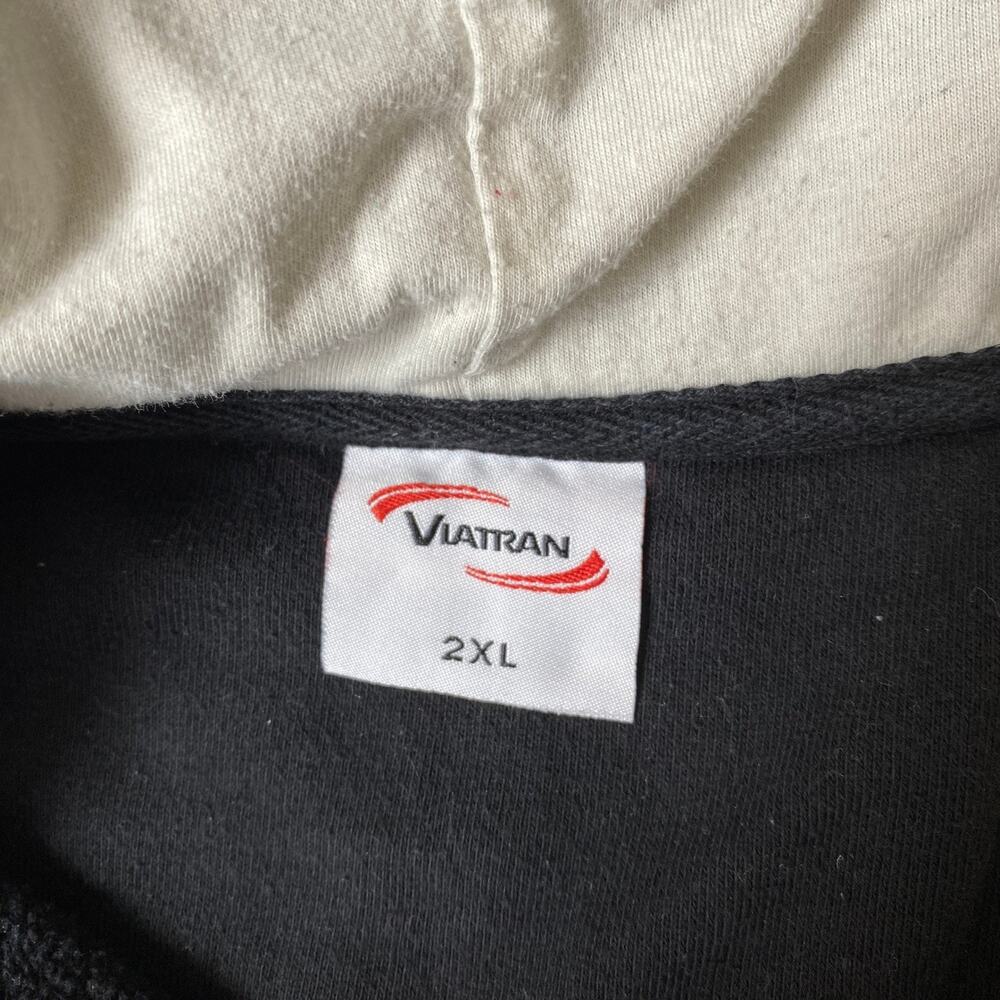 Viatran Huntsville Havoc Hockey Team Hoodie Sweatshirt Mens 2XL Black Colorblock - Picture 5 of 9